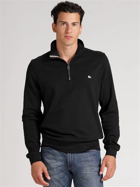 burberry sweater men's sale|burberry men's half zip pullover.